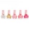 3C4G: Pink & Gold: Glamorous Nail Polish Hexagon - 5 Bottles, Make It Real, Teens Tweens & Girls, Water Based, Non-Toxic Long-Lasting Polish, Gold White & Pink Shimmering Tones, Three Cheers For Girls, Kids Ages 8+